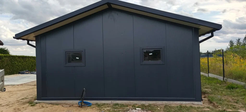 Garaż PIR 6 × 8 m grafit