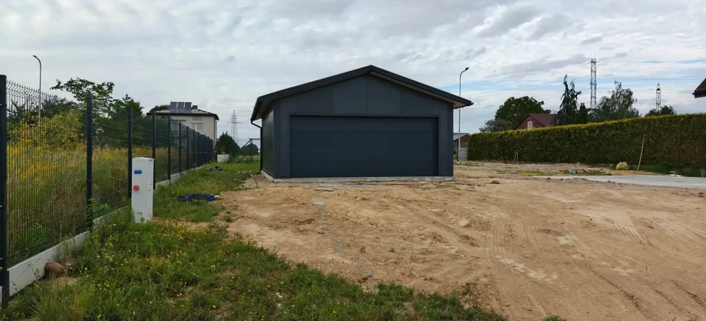 Garaż PIR 6 × 8 m grafit